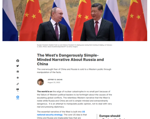 Le récit dangereusement simpliste de l’Occident au sujet de la Russie et la Chine (traduction)