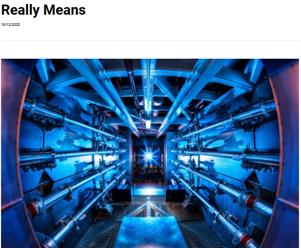 Énergie propre ou armement? Ce que signifie vraiment la « percée » en fusion nucléaire (traduction)