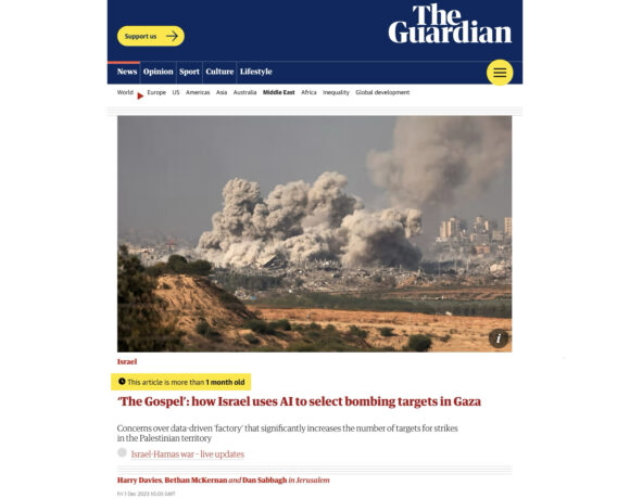 Évangile : Comment Israël utilise l’IA pour choisir les cibles des bombardements à Gaza (traduction)