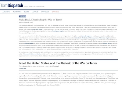 Israël, les États-Unis et la rhétorique de la guerre contre le terrorisme (traduction)