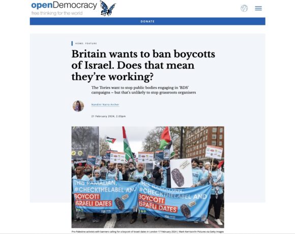 La Grande-Bretagne veut interdire le boycottage d’Israël. Cela signifie-t-il qu’il fonctionne? (traduction)