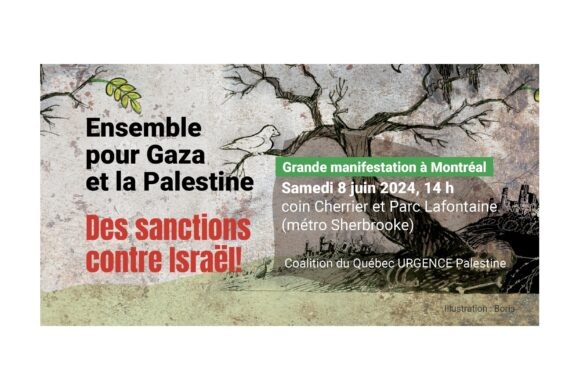 2e APPEL à la mobilisation de la Coalition du Québec URGENCE Palestine