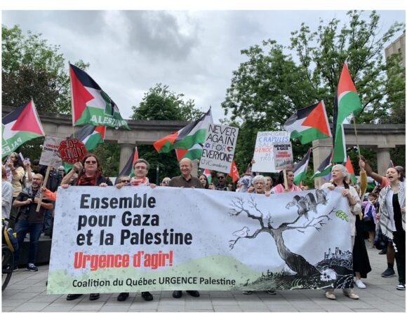 Le 8 juin 2024 – Mobilisation de la Coalition du Québec URGENCE Palestine