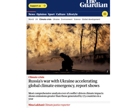 Selon un rapport, la guerre que mène la Russie contre l’Ukraine accélère l’urgence climatique mondiale (traduction)