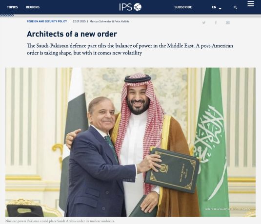 « Architects of a new order »