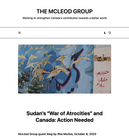 « Sudan’s “War of Atrocities” and Canada: Action Needed »