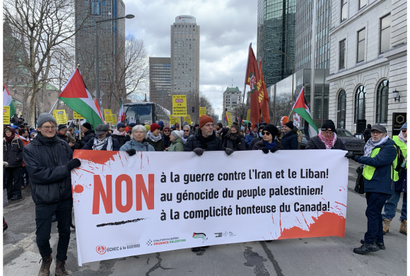 Le 21 mars 2026 – Manifestation contre la guerre en Iran et au Liban