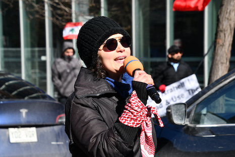 Sonya Ben Yahmed (manifestation du 21 mars 2026 à Montréal)