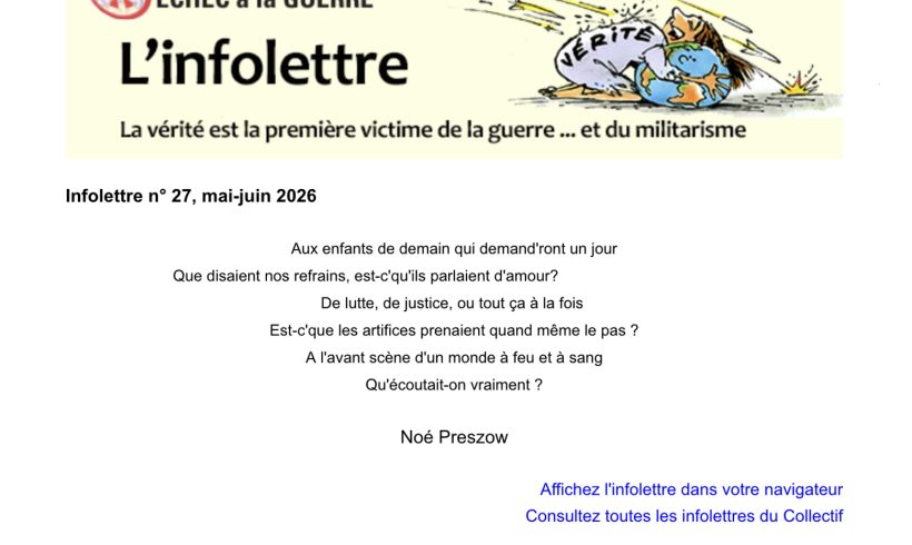 Infolettre no 27, mai-juin 2026