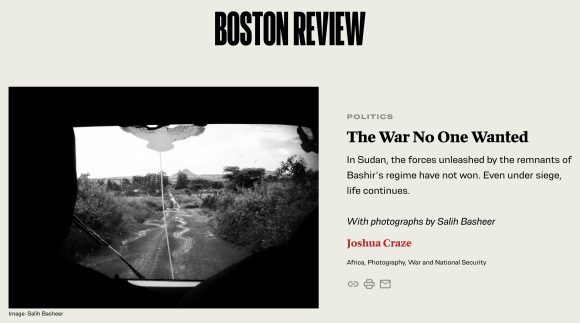 « La guerre dont personne ne voulait », Boston Review, hiver 2026