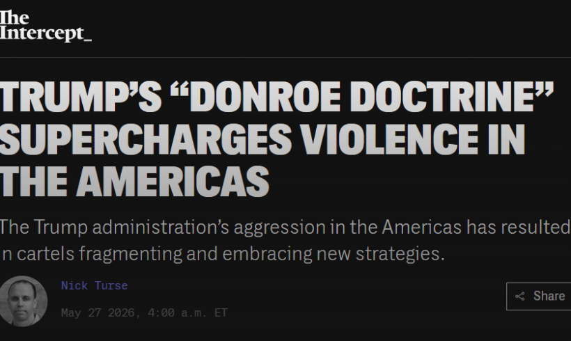 La « doctrine Donroe » de Donald Trump attise la violence dans les Amériques (traduction)