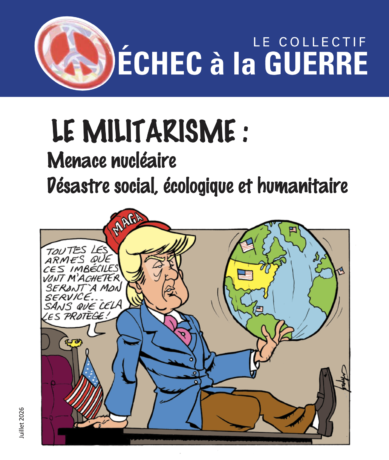 Page couverture de la brochure sur le militarisme (juillet 2026)