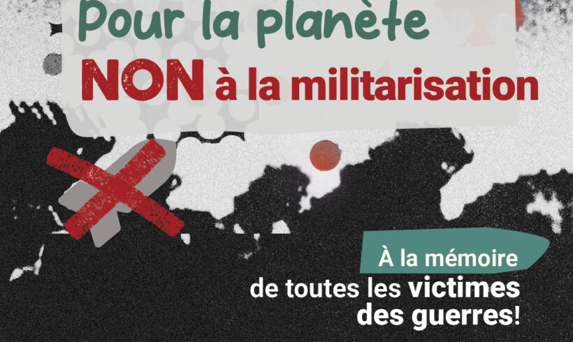 Campagne 2026 du coquelicot blanc «Pour la vie Pour la planète Non à la militarisation»