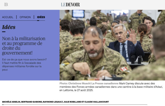 Non à la militarisation et au programme de droite du gouvernement!