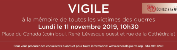 INVITATION: Vigile le 11 novembre 2019